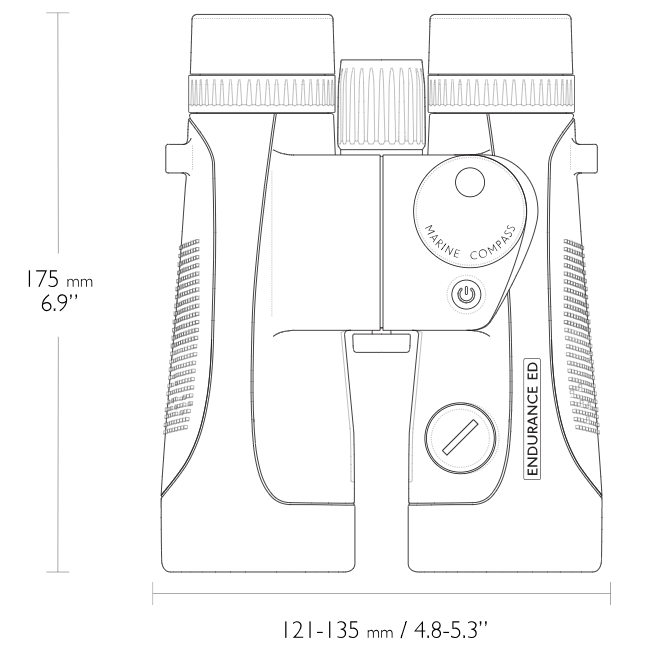 Hawke Optics Endurance ED 7x50 Marine Binoculars with Compass - Blue (36506)