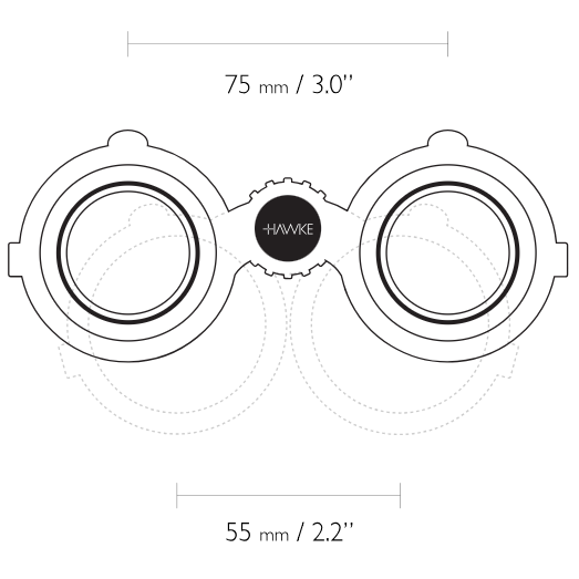 Hawke Optics Endurance ED 7x50 Marine Binoculars with Compass - Blue (36506)