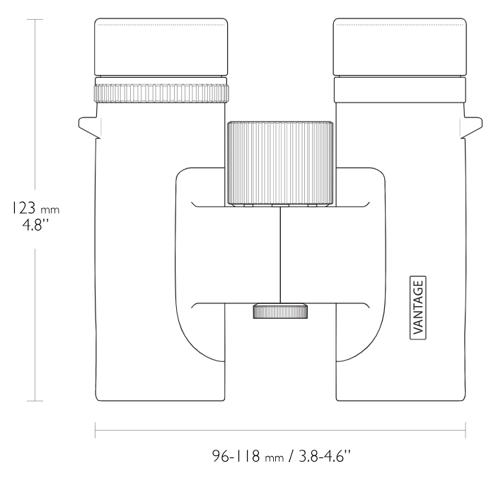 Hawke Optics Vantage 8x32 Binoculars - Green (34120)