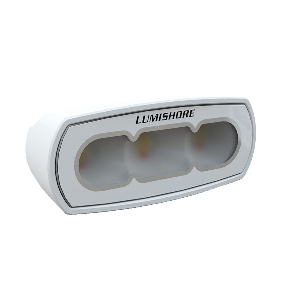 Lumishore LUX 4" 1,050 Lumen CRGBW Marine LED Floodlight with White Housing (60-0468, 010-04459-00)