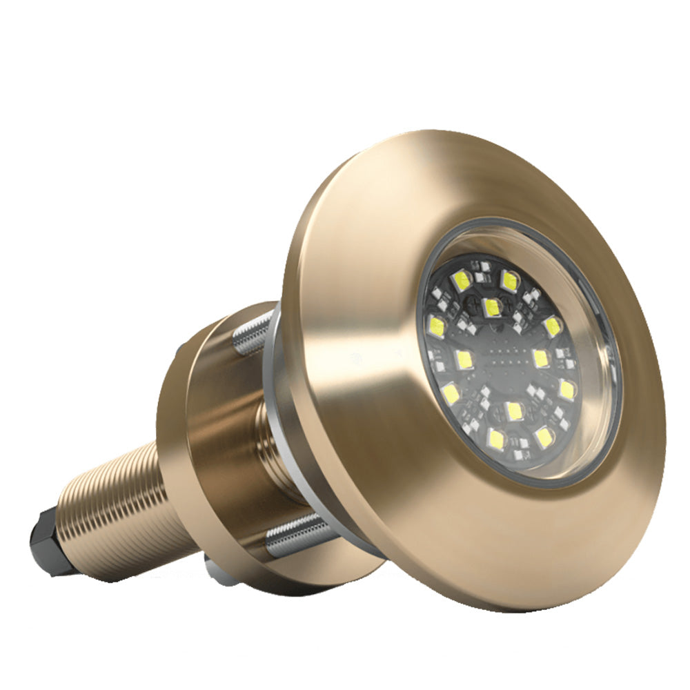 Lumishore THX404 SUPRA 8,150 Lumen Blue/White 110° Thru-Hull Underwater LED Light with External Driver (60-0545, 010-04516-00)