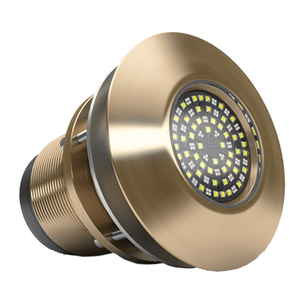 Lumishore TIX1604 SUPRA 20,000 Lumen Blue/White 110° Interchangeable Thru-Hull Underwater LED Light (60-0557, 010-04528-00)
