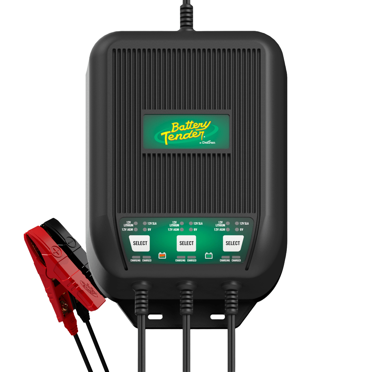 Battery Tender WaveCharge 9  Amp 12V/6V Selectable 3-Bank Marine Battery Charger (022-1003-DL-WH)
