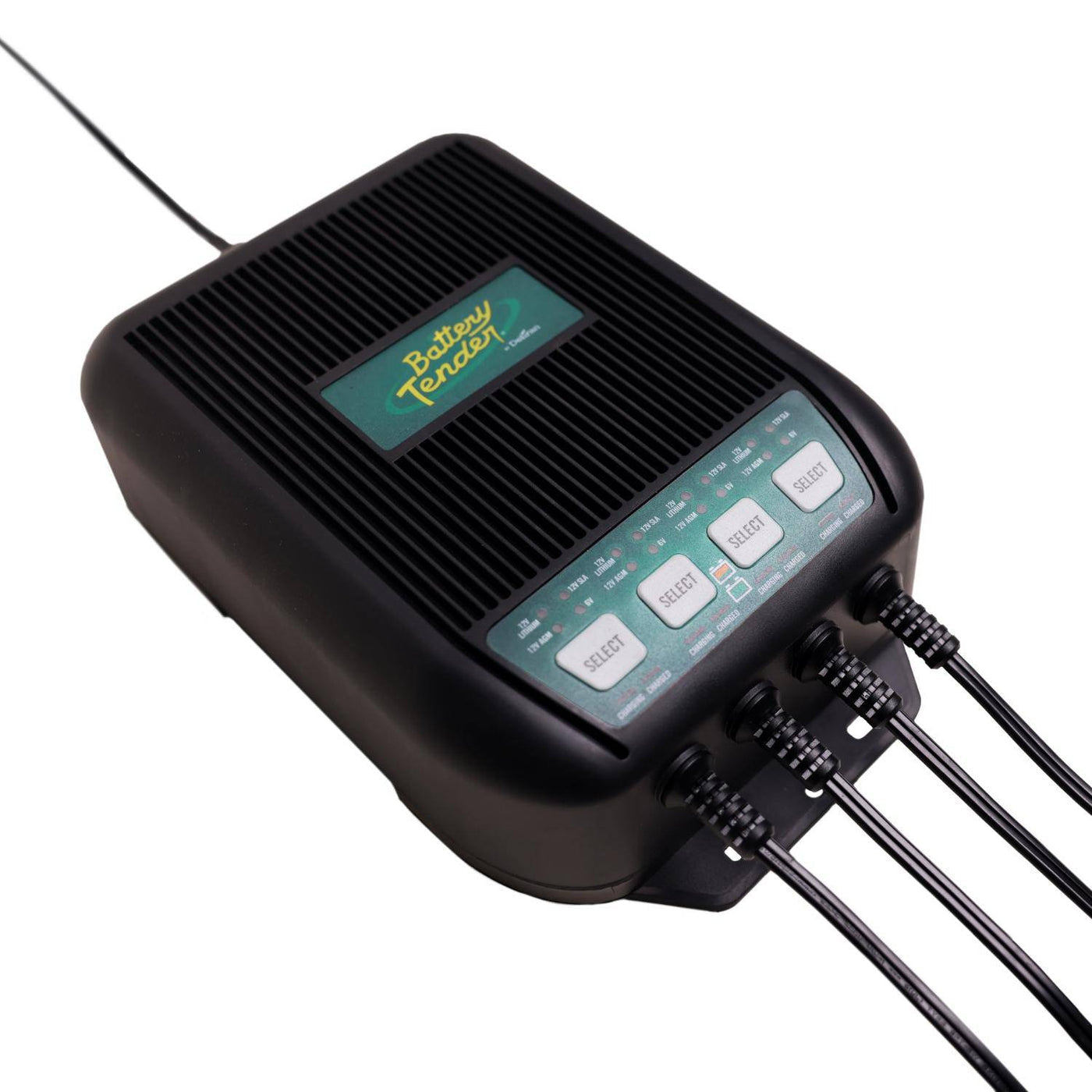 Battery Tender WaveCharge 12  Amp 12V/6V Selectable 4-Bank Marine Battery Charger (022-1004-DL-WH)