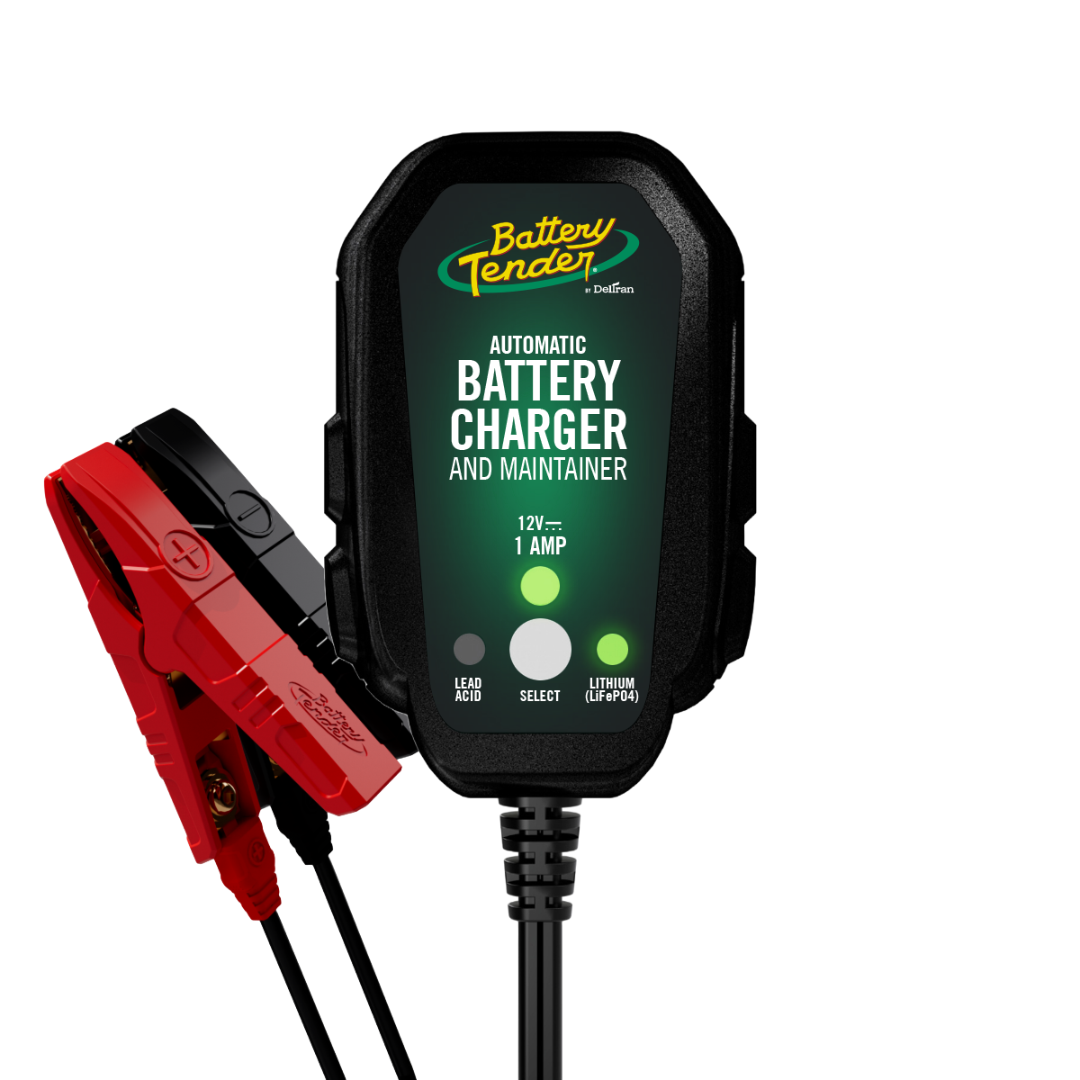 Battery Tender 12V 800M Amp Lead Acid/Lithium Selectable Battery Charger (022-0199-DL-WH)