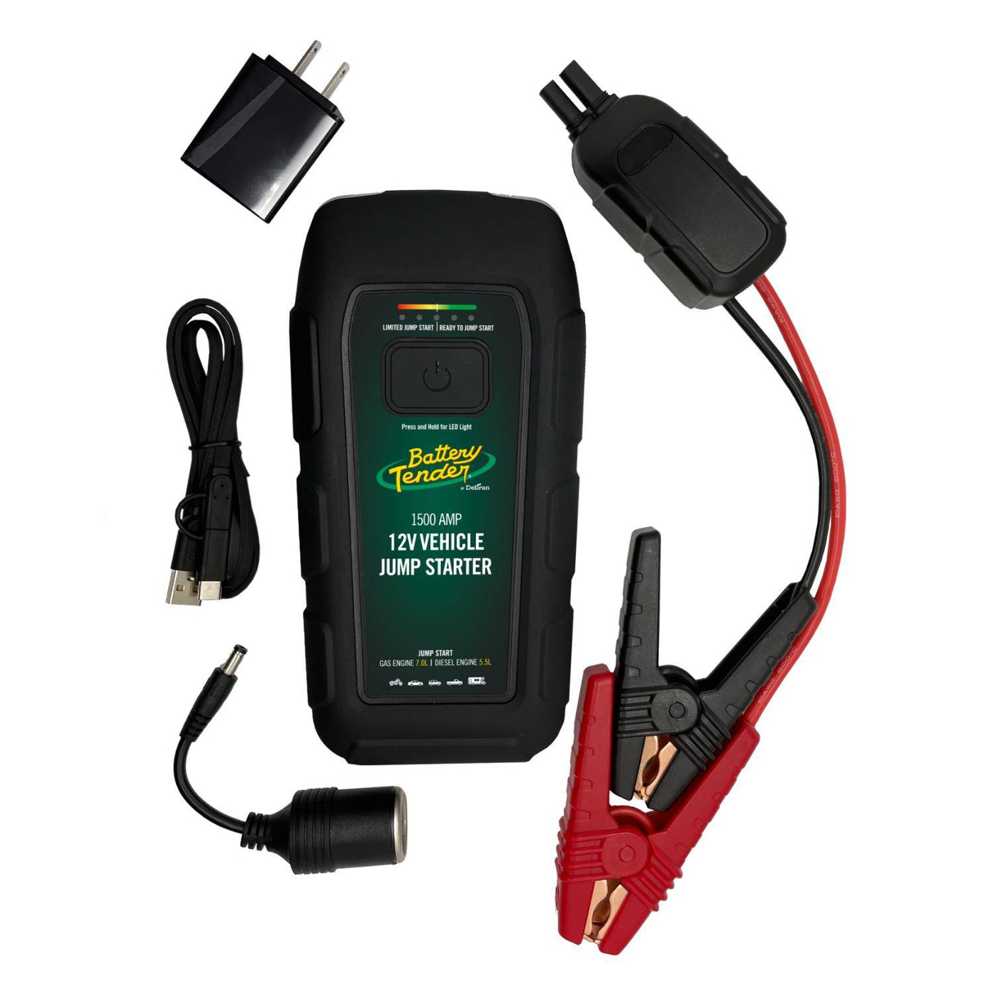 Battery Tender 1500 Amp Jump Starter 12000mAh Power-Bank (030-2020-WH)