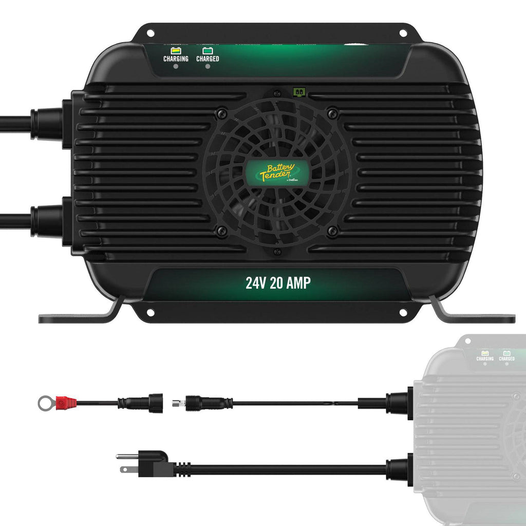Battery Tender PowerPlus 24V 20  Amp On-Board Lithium Compatible Battery Charger & Maintainer (022-2012-DL-WH)
