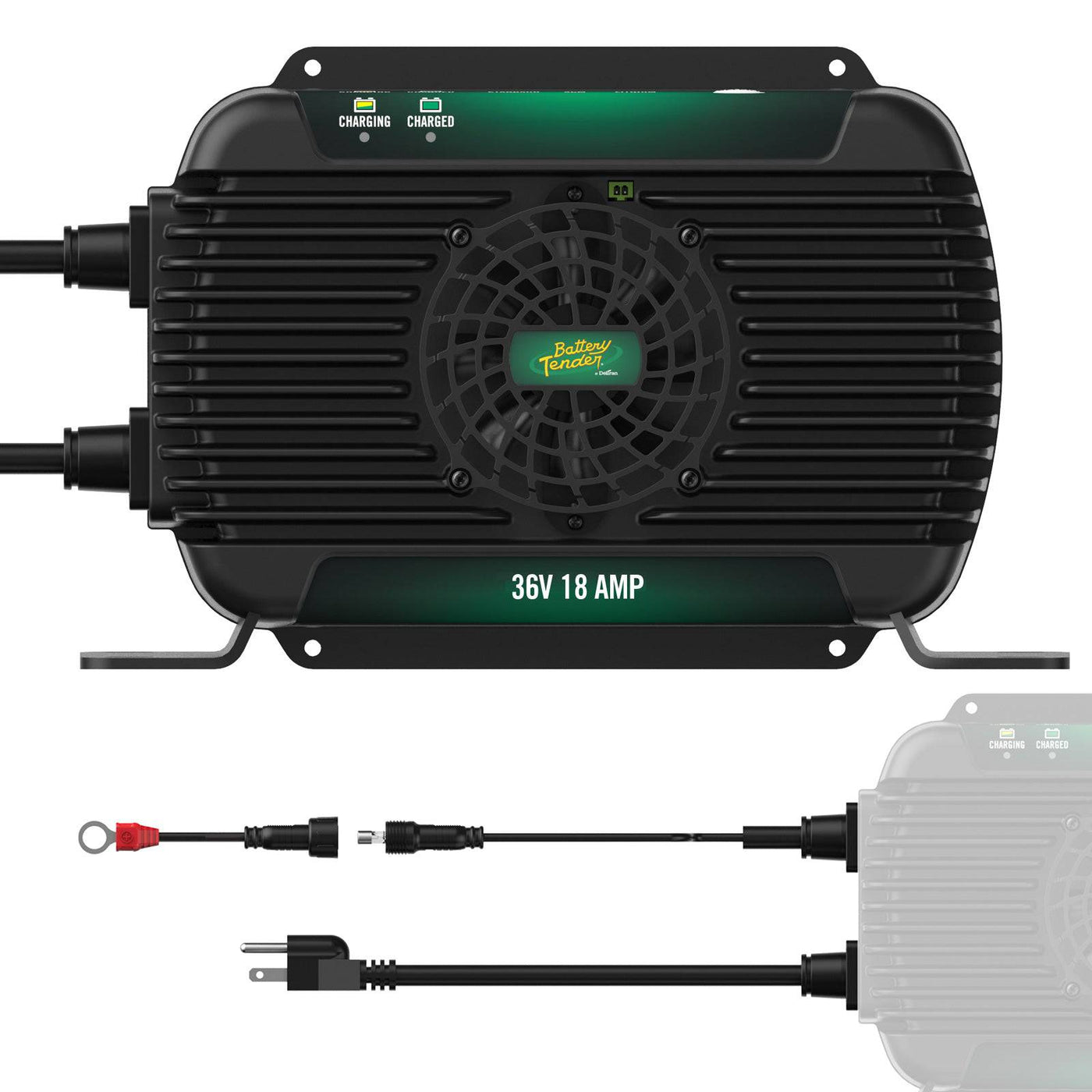 Battery Tender PowerPlus 36V 18  Amp On-Board Lithium Compatible Battery Charger & Maintainer (022-2013-DL-WH)