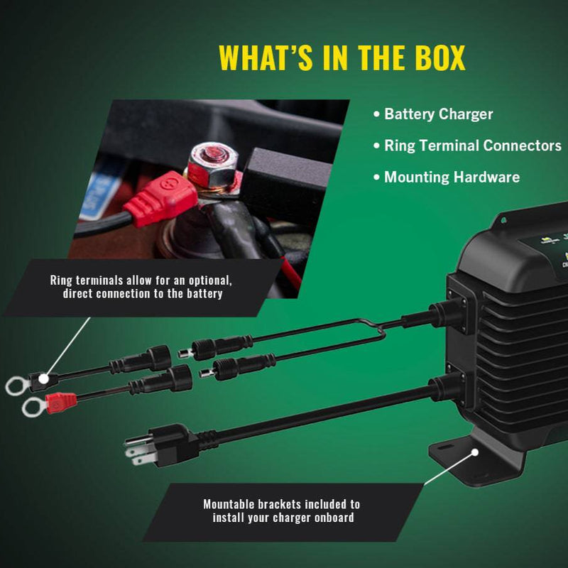 Battery Tender PowerPlus 36V 18  Amp On-Board Lithium Compatible Battery Charger & Maintainer (022-2013-DL-WH)