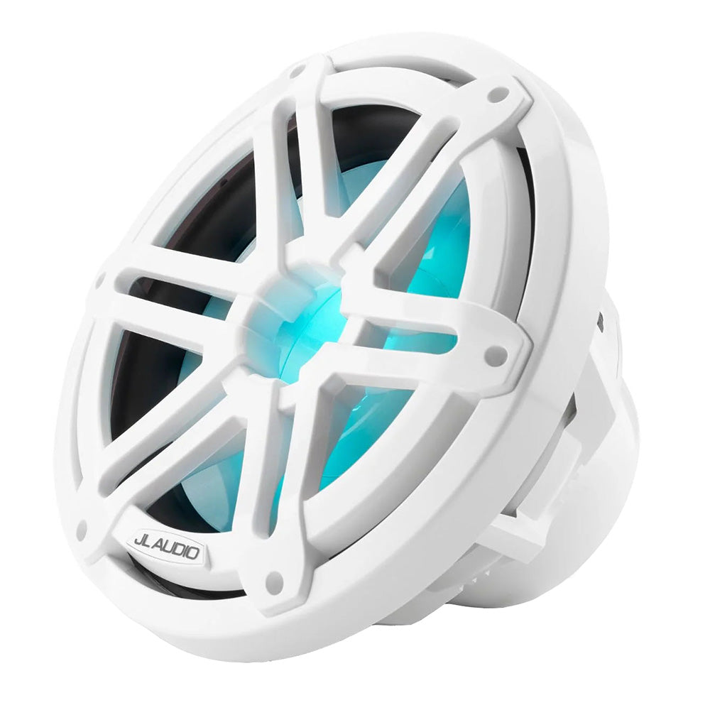 JL Audio M3-10IB-S-Gw-i-4 10" 175W RMS Infinite-Baffle Marine Subwoofer with RGB LED Lighting, White Sport Grille (010-03265-00)