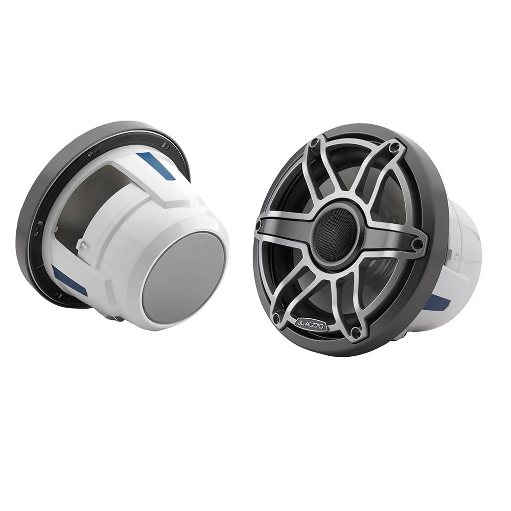 JL Audio M6-880X-S-GmTi 8.8" 125W RMS M6 Marine Coaxial Speakers with Titanium Sport Grilles, Pair (010-03079-00)