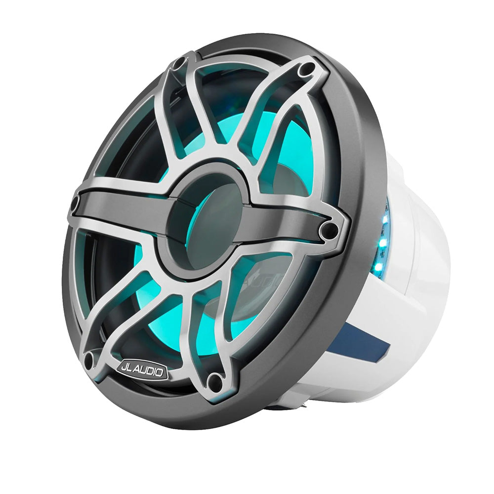 JL Audio M6-10IB-S-GmTi-i-4 10" 250W RMS Infinite-Baffle Marine Subwoofer with RGB LED Lighting, Titanium Sport Grille (010-03087-00)