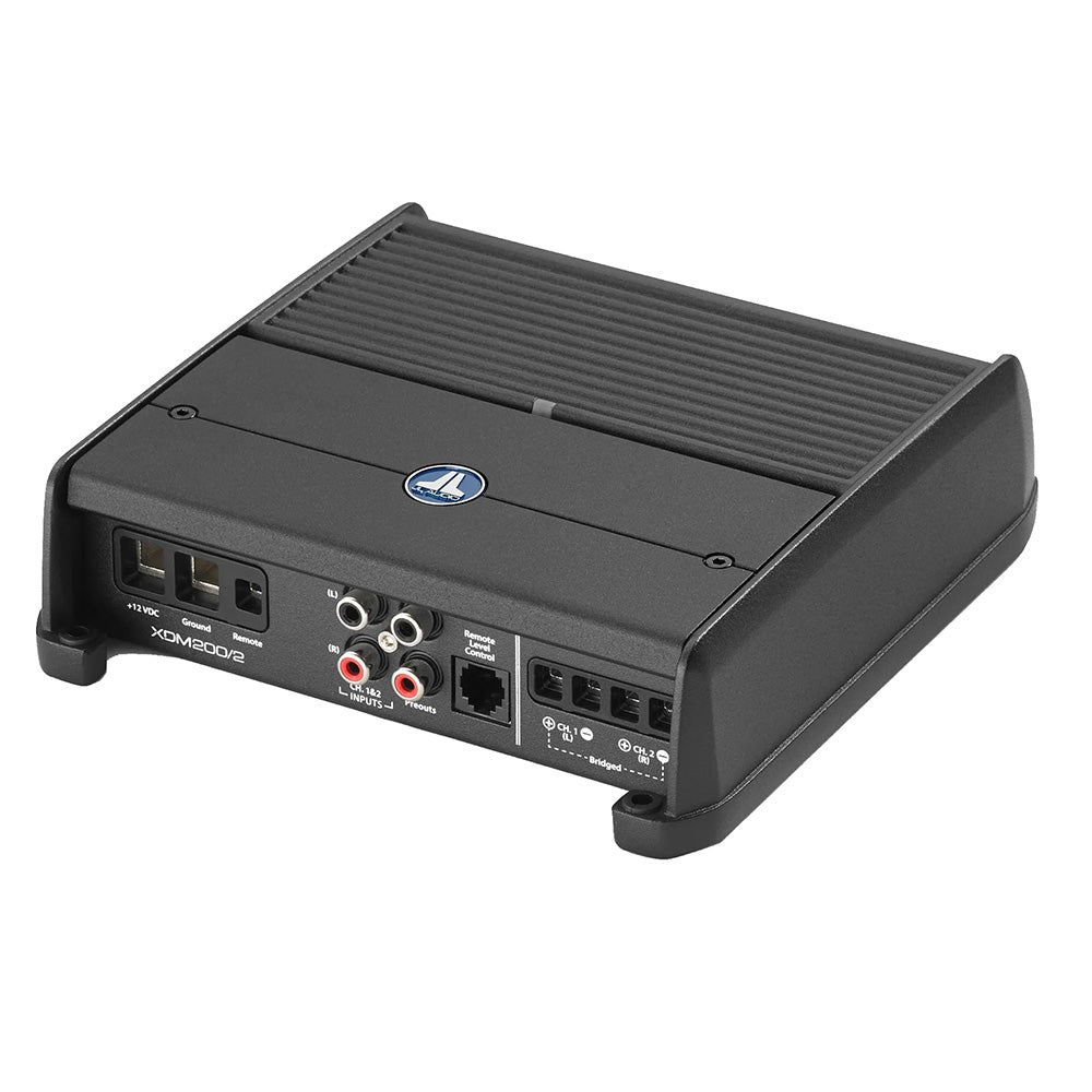 JL Audio XDM200/2 200W RMS 2-Channel Full-Range Class D Car & Marine Amplifier (010-03114-00)