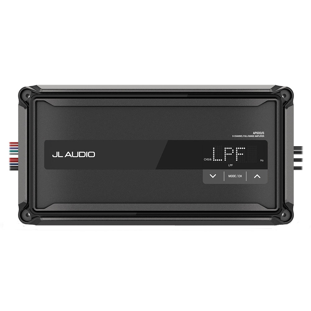 JL Audio AP600/6 600W RMS 6-Channel Full-Range Class D IP67 Marine Amplifier (010-03430-00)