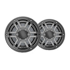 JL Audio M200 6.5" 50W RMS Coaxial Marine Speakers, Gray Sport Grilles, Pair (010-04753-01)