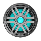 JL Audio M200 10" 250W RMS Infinite-Baffle Marine Subwoofer with RGB LED Lighting, Gray Sport Grille (010-04759-01)