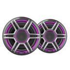 Fusion AP-FL65SPG Apollo 6.5" Marine Speakers with CRGBW LED Lighting, Sports Gray, Pair (010-02918-03)