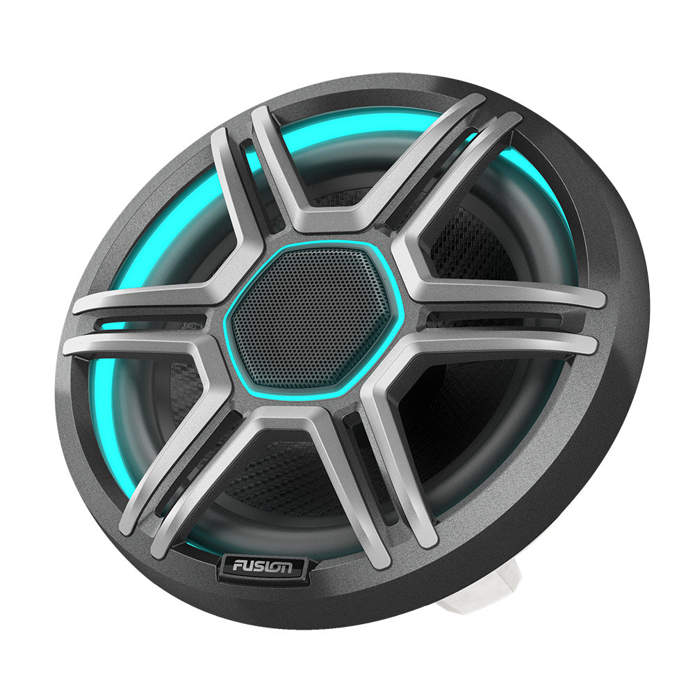 Fusion AP-FL77SPG Apollo 7.7" Marine Speakers with CRGBW LED Lighting, Sports Gray, Pair (010-02918-13)