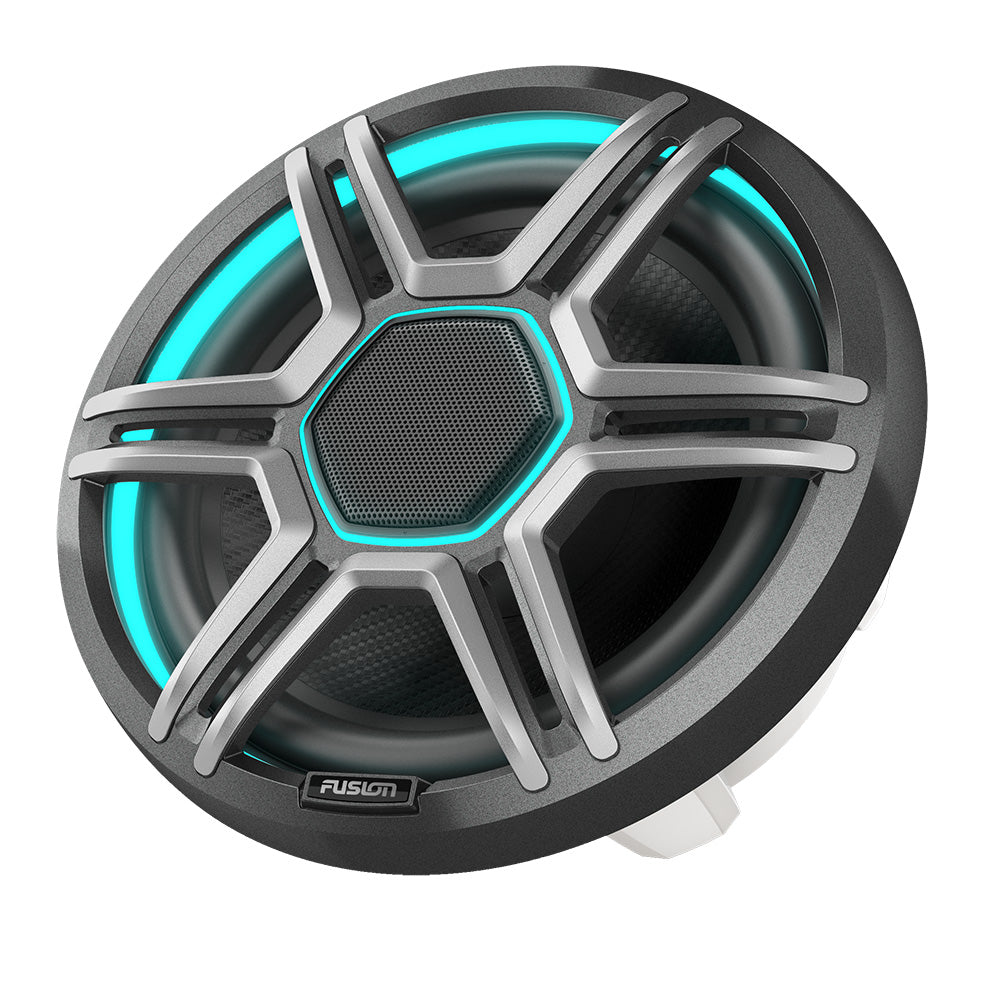 Fusion AP-FL88SPG Apollo 8.8" Marine Speakers with CRGBW LED Lighting, Sports Gray, Pair (010-02918-23)