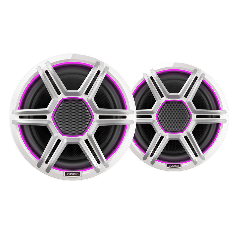 Fusion AP-FL88SPW Apollo 8.8" Marine Speakers with CRGBW LED Lighting, Sports White, Pair (010-02918-21)