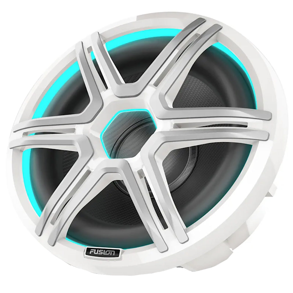 Fusion AP-SL12SPW Apollo 12" Marine Subwoofer with CRGBW LED Lighting, Sports White (010-02918-51)