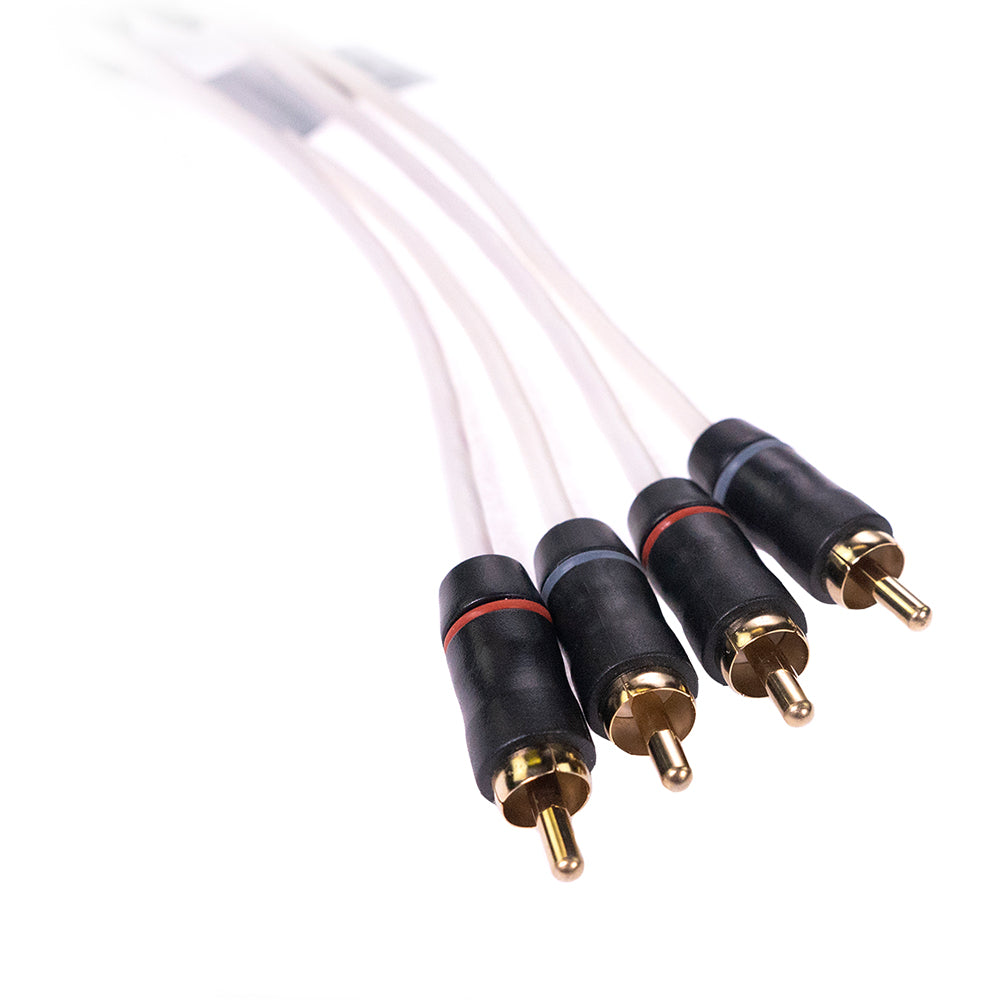 Fusion MS-FRCA12 Performance 4-Channel RCA Cable, 12 ft (010-12619-00)