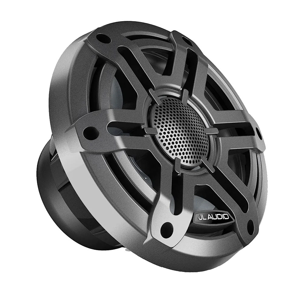 JL Audio M200 6.5" 50W RMS Coaxial Marine Speakers, Gray Sport Grilles, Pair (010-04753-01)