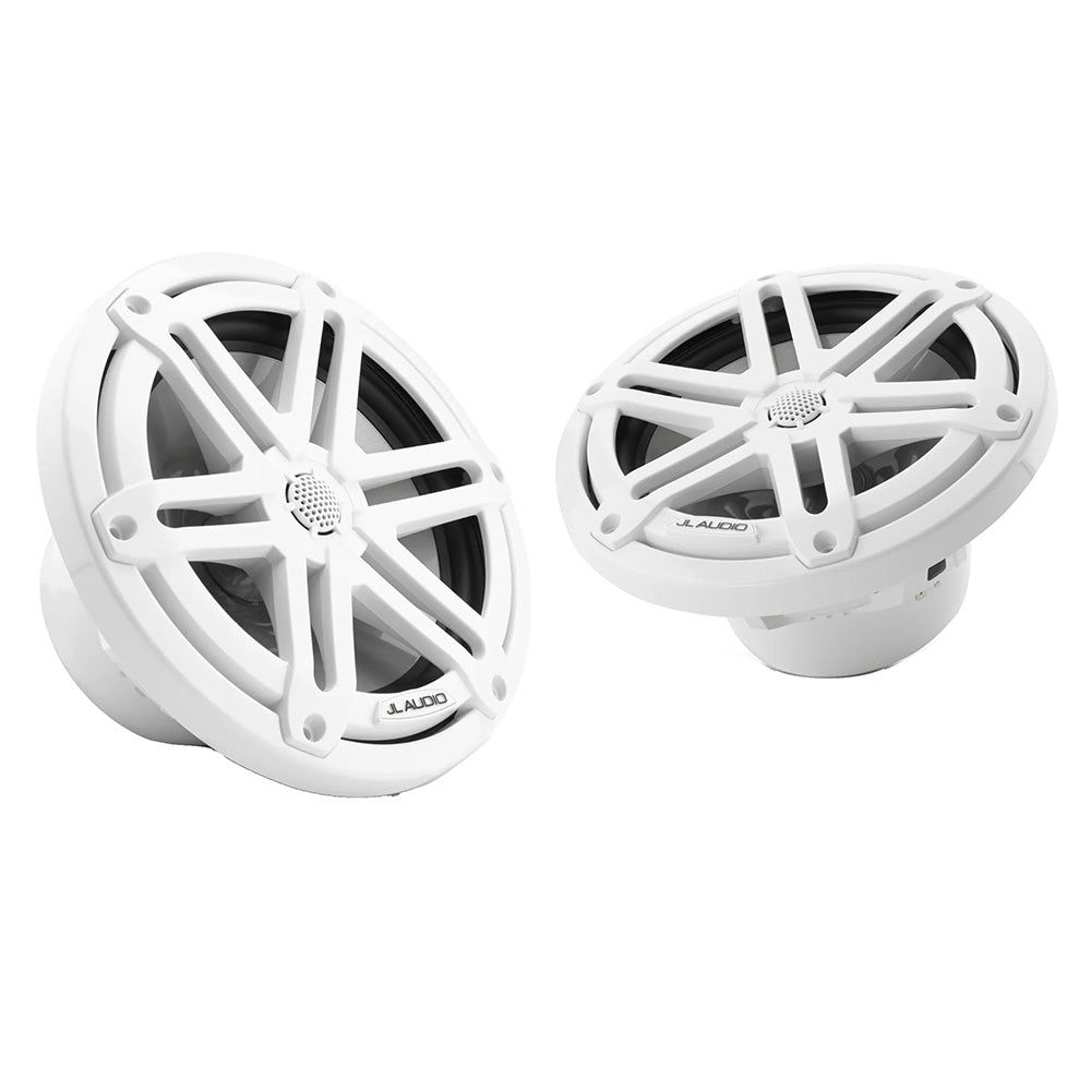 JL Audio M3-770X-S-Gw 7.7" 70W RMS Marine Coaxial Speakers, White Sport Grilles, Pair (010-03068-00)