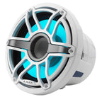 JL Audio M6-8IB-S-GwGw-i-4 8" 200W RMS Infinite-Baffle Marine Subwoofer with RGB LED Lighting, White Sport Grille (010-03081-00)