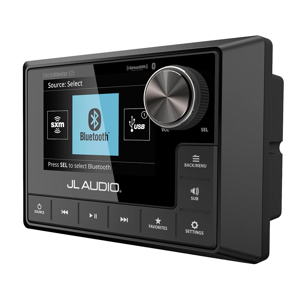 JL Audio MediaMaster MM105 NMEA 2000 Premium Weatherproof Marine Source Unit with Full-Color LCD (010-03132-00)