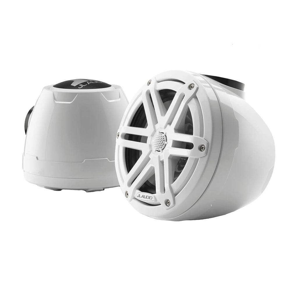 JL Audio M3-650VEX-Gw-S-Gw 6.5" 60W RMS VeX Enclosed Marine & Powersports Speakers, White Sport Grilles, Pair (010-03256-00)