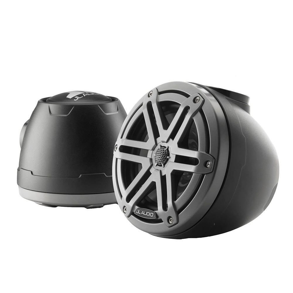 JL Audio M3-650VEX-Mb-S-Gm 6.5" 60W RMS VeX Enclosed Marine & Powersports Speakers, Gray Sport Grilles, Pair (010-03257-00)