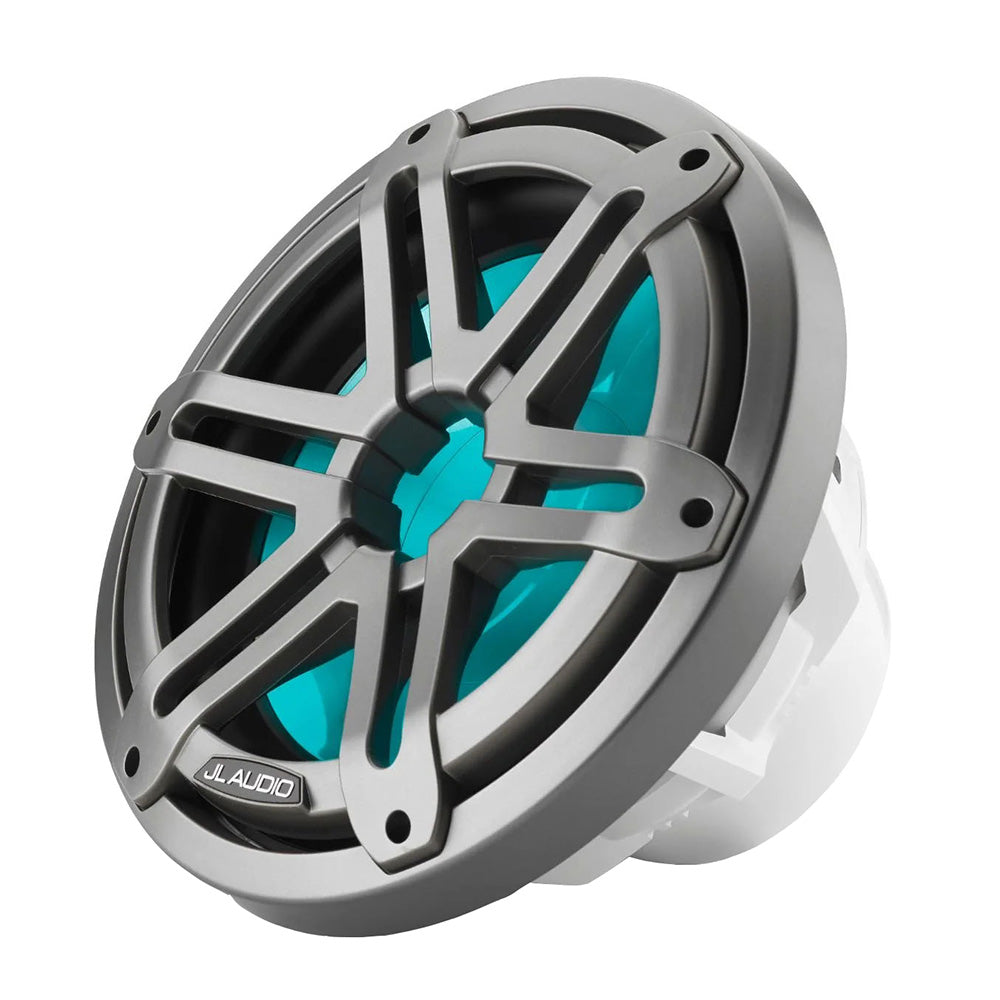 JL Audio M3-10IB-S-Gm-i-4 10" 175W RMS Infinite-Baffle Marine Subwoofer with RGB LED Lighting, Gray Sport Grille (010-03264-00)