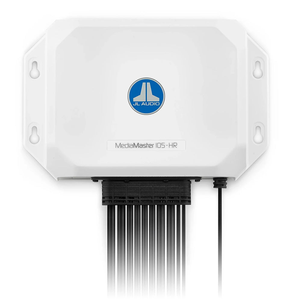 JL Audio MediaMaster MM105-HR Premium Hideaway Marine Digital Media Receiver with Bluetooth, NMEA 2000 & 4-Zone Audio (010-03854-00)