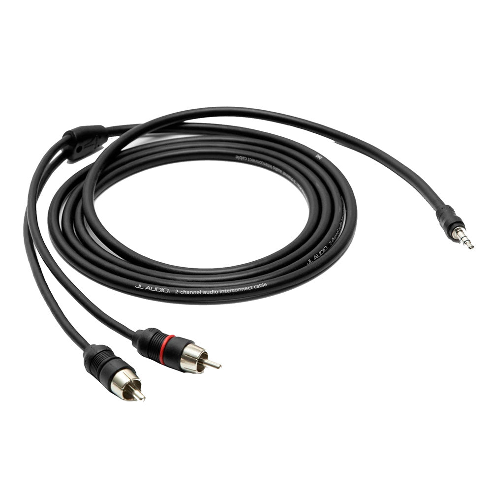 JL Audio XD-MINIRCA-6 6 ft 3.5mm Stereo Mini-to-Dual RCA Audio Interconnect Cable (010-13458-00)