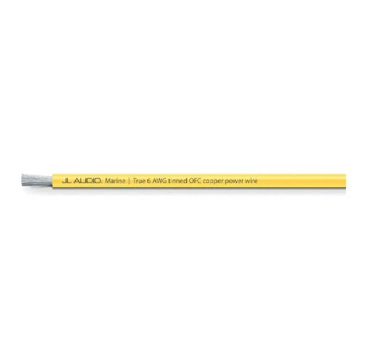 JL Audio XM-YPW6-200 6 AWG ABYC Yellow Marine Power Wire, 200 ft Spool (010-13459-00)