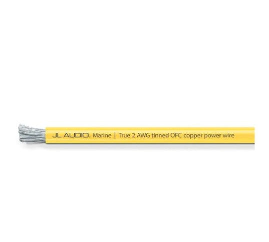 JL Audio XM-YPW2-50 2 AWG ABYC Yellow Marine Power Wire, 50 ft Spool (010-13461-00)