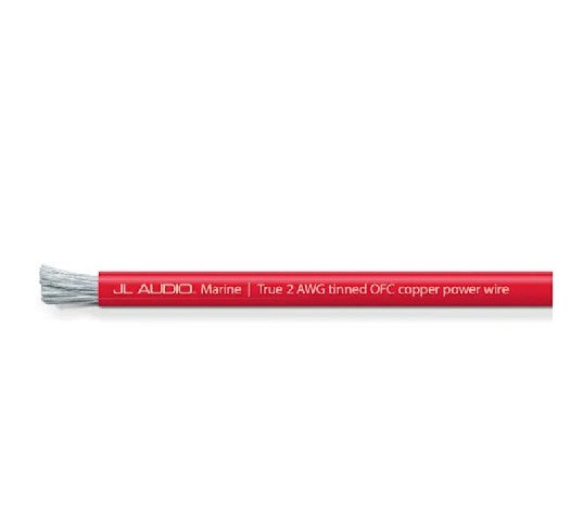 JL Audio XM-RPW2-50 2 AWG ABYC Red Marine Power Wire, 50 ft Spool (010-13462-00)