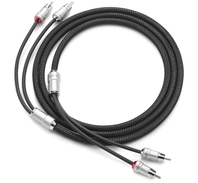 JL Audio XE-BLKAIC2-6 2-Channel RCA Premium Audio Interconnect Cable, 6 ft (010-13548-00)