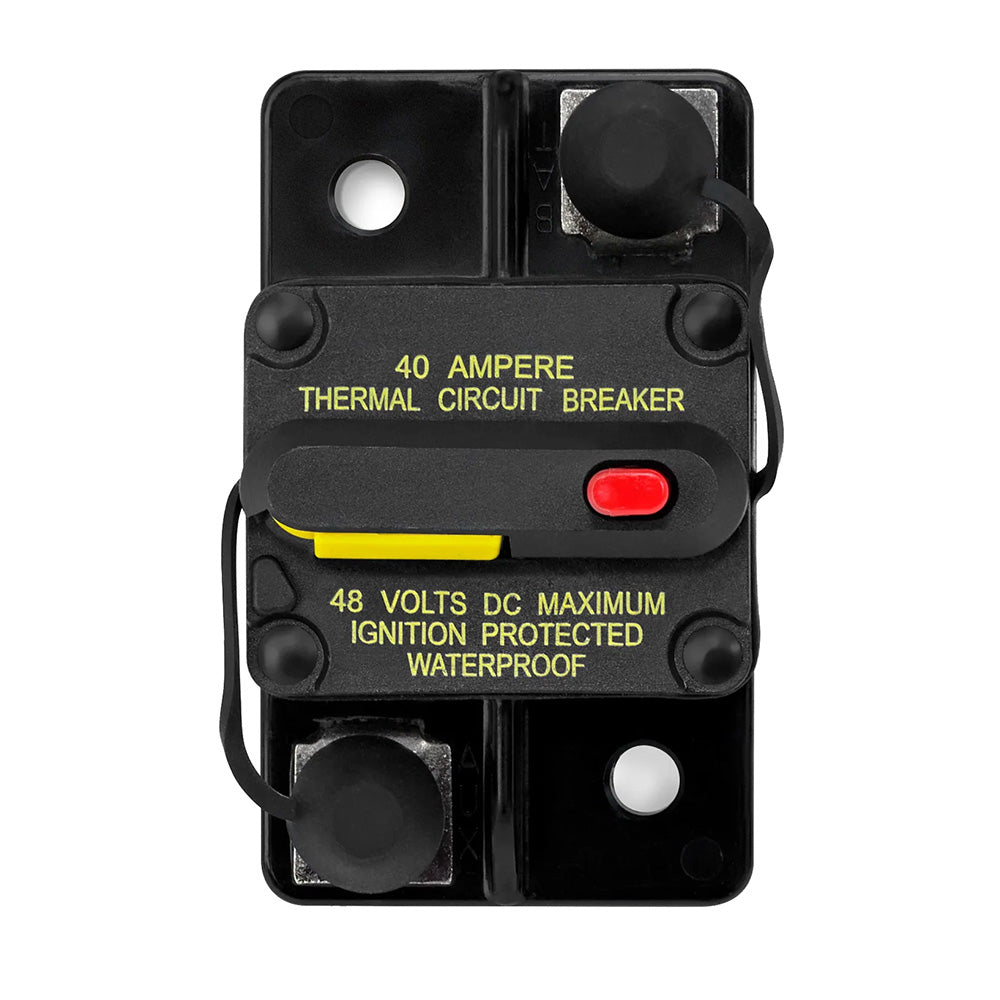 JL Audio XMD-MCB-40 Ignition-Protected Resettable 40A Waterproof Marine Circuit Breaker (010-13682-00)