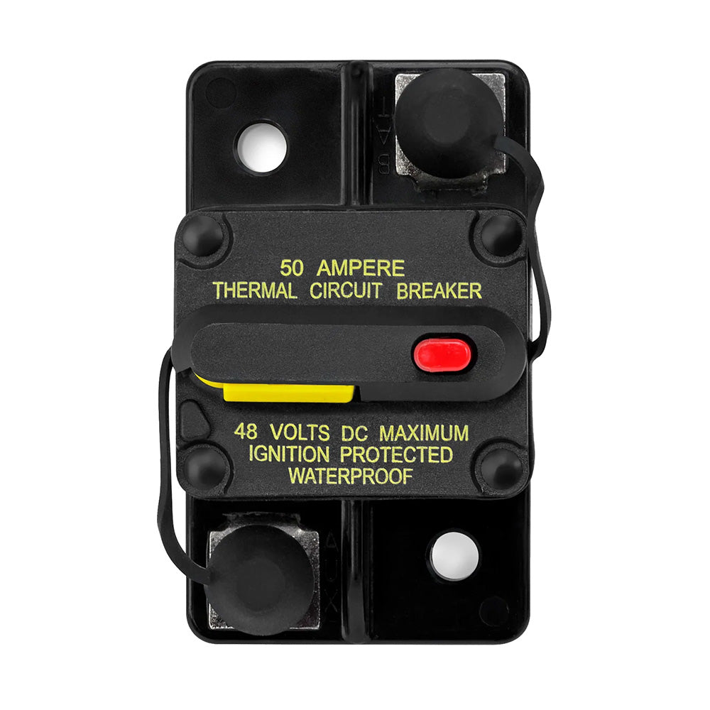JL Audio XMD-MCB-50 Ignition-Protected Resettable 50A Waterproof Marine Circuit Breaker (010-13683-00)