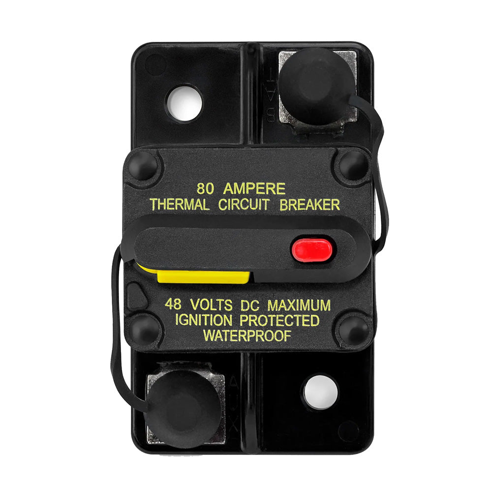 JL Audio XMD-MCB-80 Ignition-Protected Resettable 80A Waterproof Marine Circuit Breaker (010-13685-00)