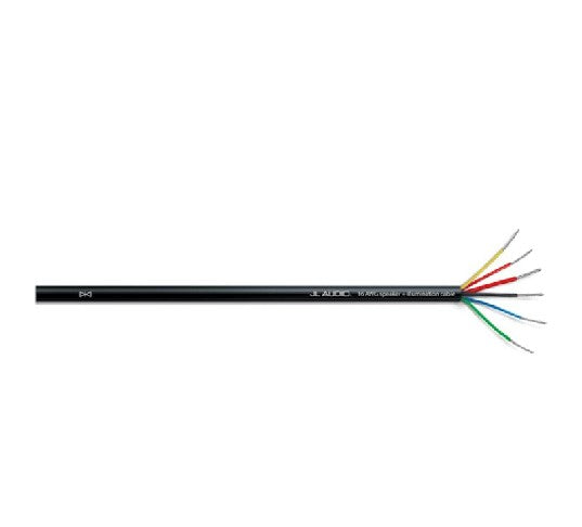 JL Audio XD-BLKMFC-250 Black 6-Conductor Marine Speaker & RGB Lighting Cable, 250 ft (010-13686-00)