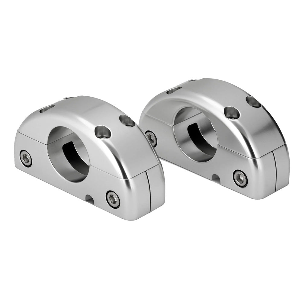 JL Audio M-MCPv3-2.250 Fixed 2.250" Pipe Mounting Clamps for ETXv2/ETXv3 Marine Tower Speakers, Pair (010-13705-00)