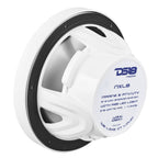 DS18 NXL-8 HYDRO 8" 125W RMS 4-Ohm 2-Way Marine Coaxial Speakers with RGB LED Lighting, White Composite Grilles, Pair