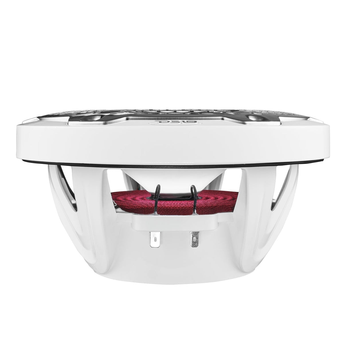 DS18 NXL-8M/WH HYDRO 8" 125W RMS 2-Way Marine Speakers with RGB LED Lighting & Stainless-Steel Mesh Grilles, White, Pair