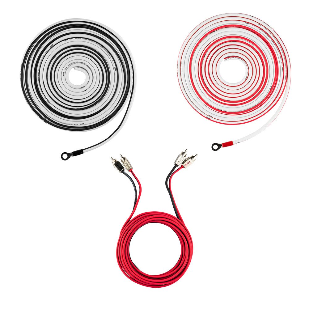 DS18 MOFCKIT8 HYDRO 8 AWG Marine-Grade Tinned OFC Amplifier Wiring Kit, White