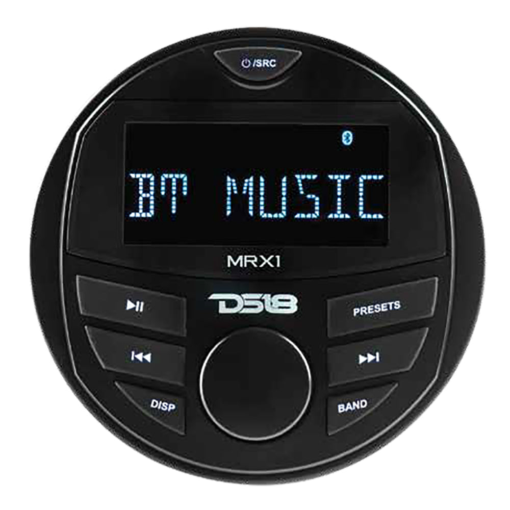 DS18 MRX1 HYDRO Marine & Powersports Digital Media Receiver with Bluetooth, 2.75" LCD, 1-Zone Audio, 4 x 40W Max