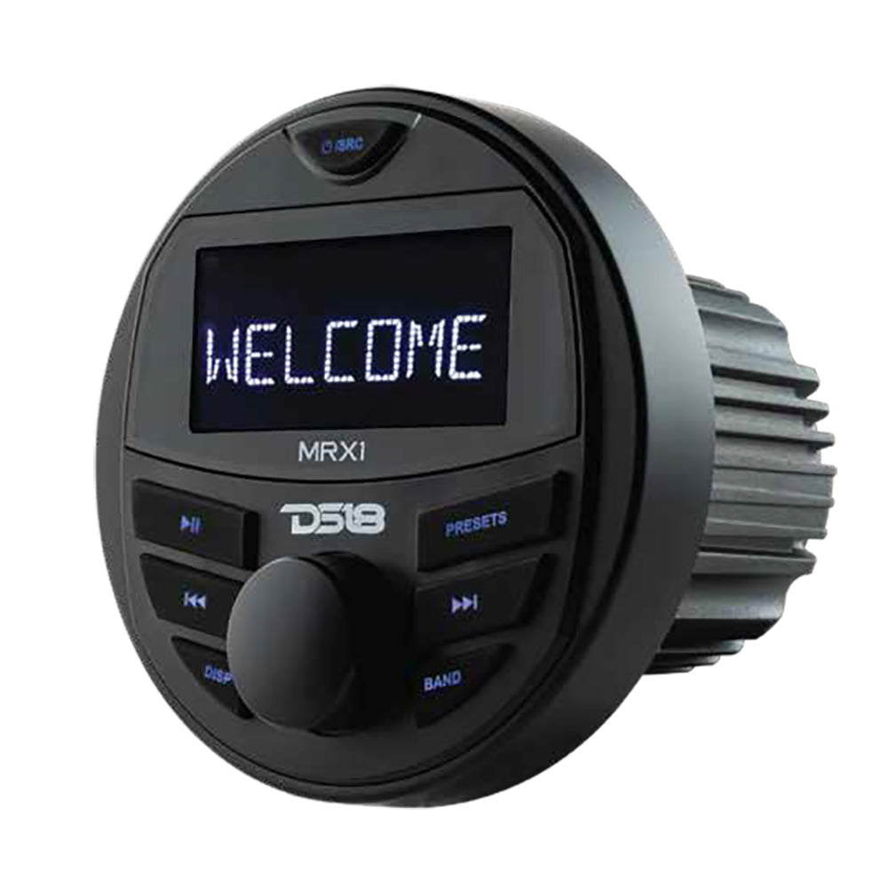 DS18 MRX1 HYDRO Marine & Powersports Digital Media Receiver with Bluetooth, 2.75" LCD, 1-Zone Audio, 4 x 40W Max