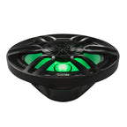 DS18 NXL-69/BK HYDRO 6 x 9" 125W RMS 4-Ohm 2-Way Marine Coaxial Speakers with RGB LED Lighting, Black Composite Grilles, Pair